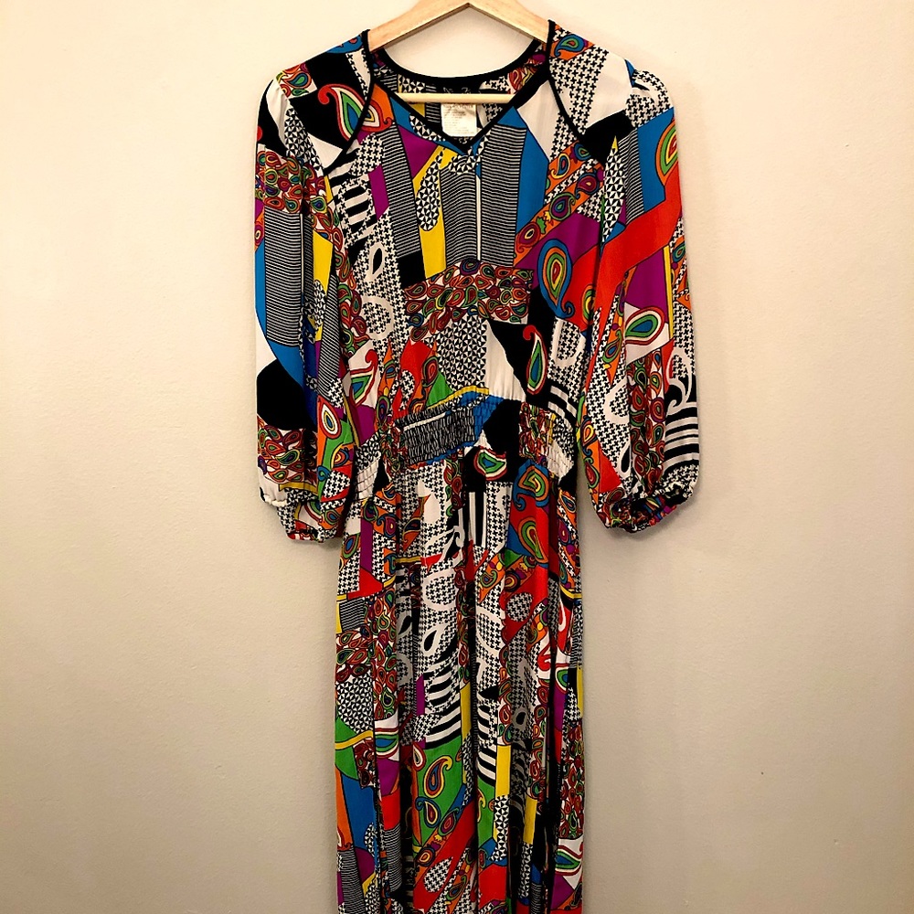 Vintage Multi-pattern Dress